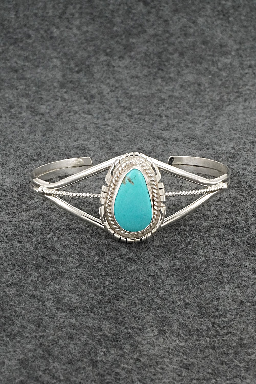 Turquoise & Sterling Silver Bracelet - Peggy Skeets