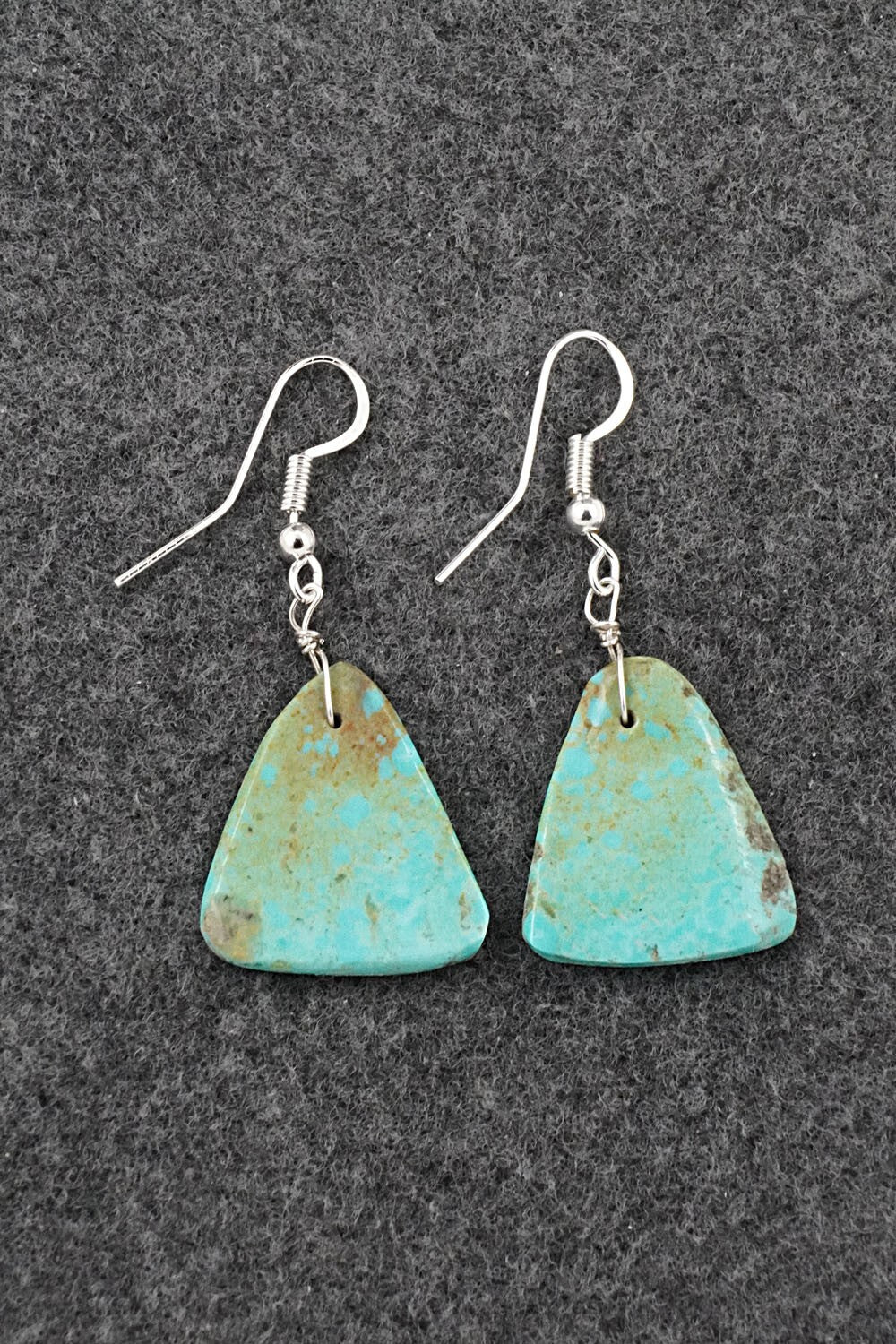 Turquoise & Sterling Silver Earrings - Louise Pete
