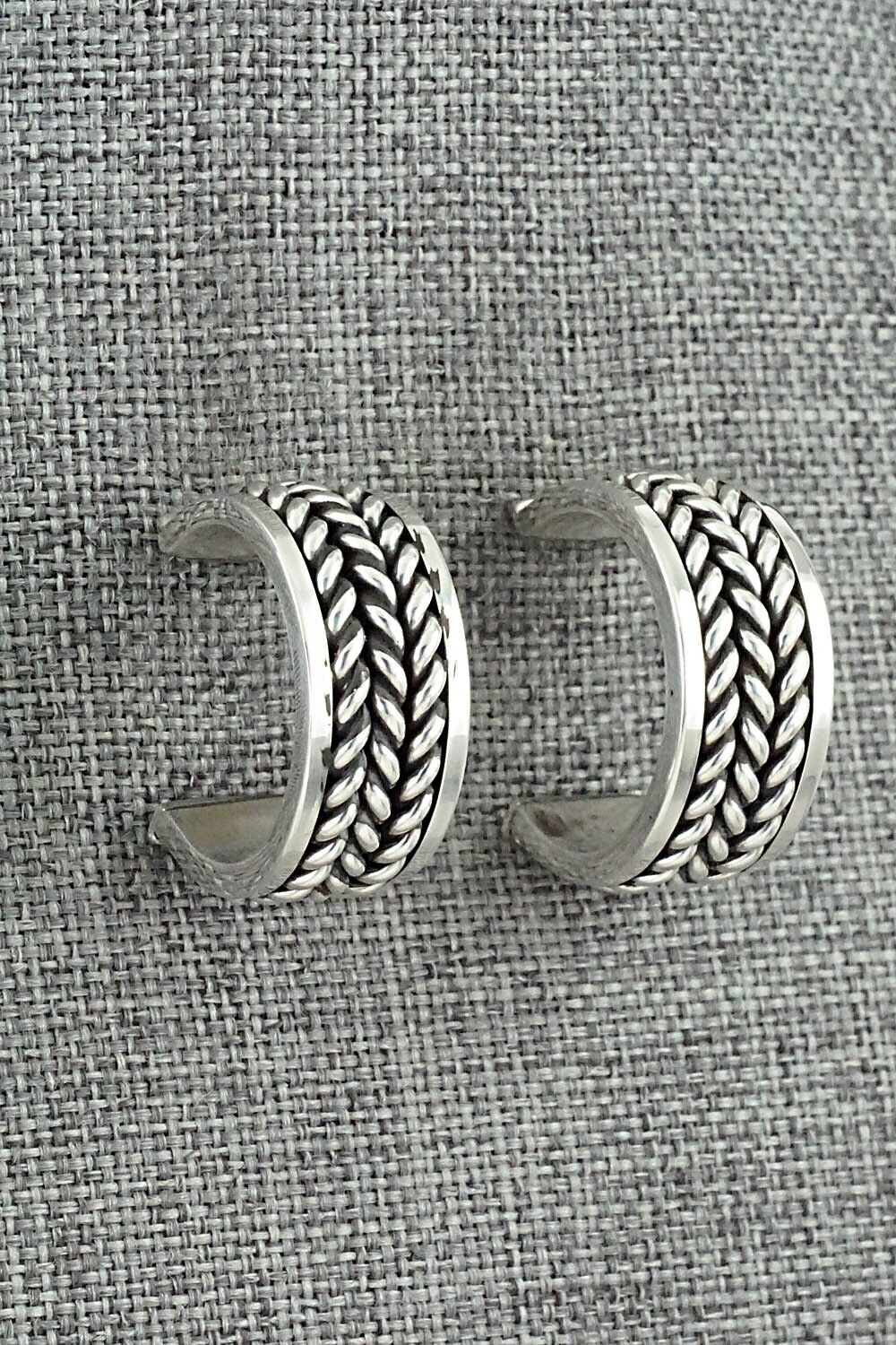 Sterling Silver Hoop Earrings - Tom Hawk