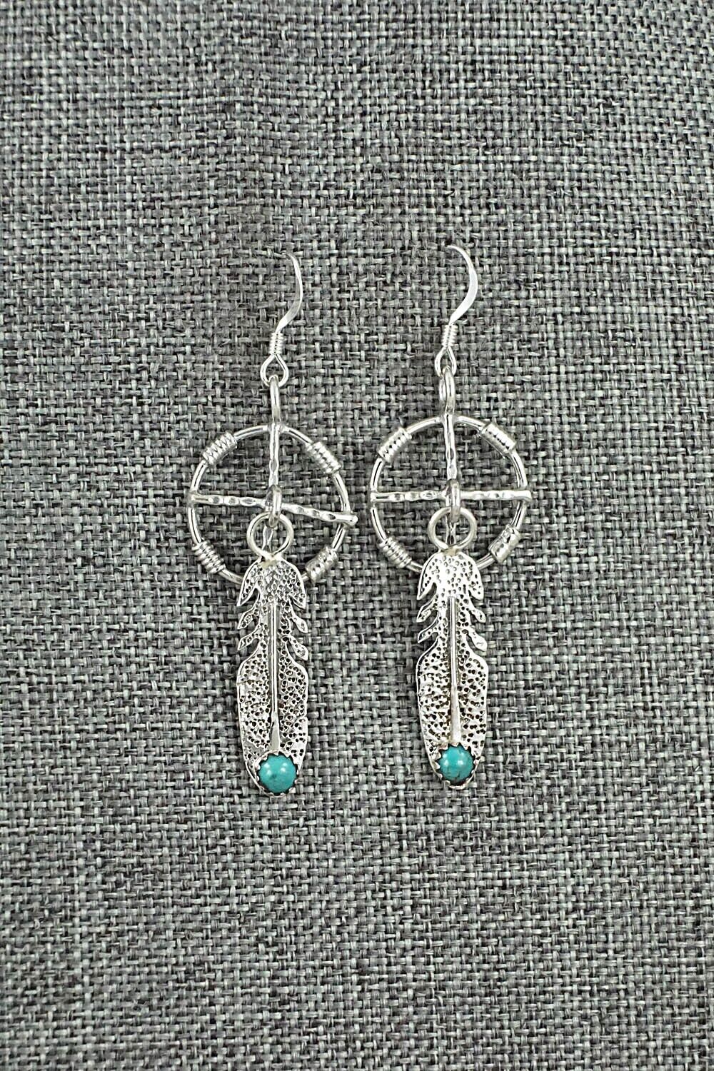 Turquoise & Sterling Silver Earrings - Sharon McCarthy
