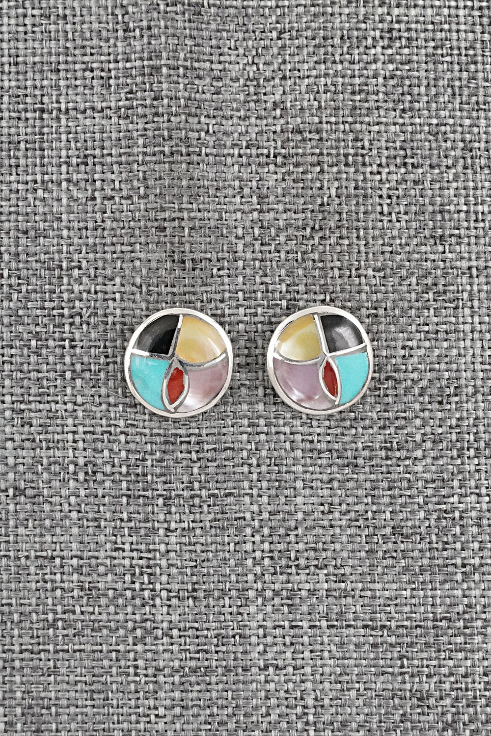 Multi-Stone & Sterling Silver Earrings - Orena Leekya