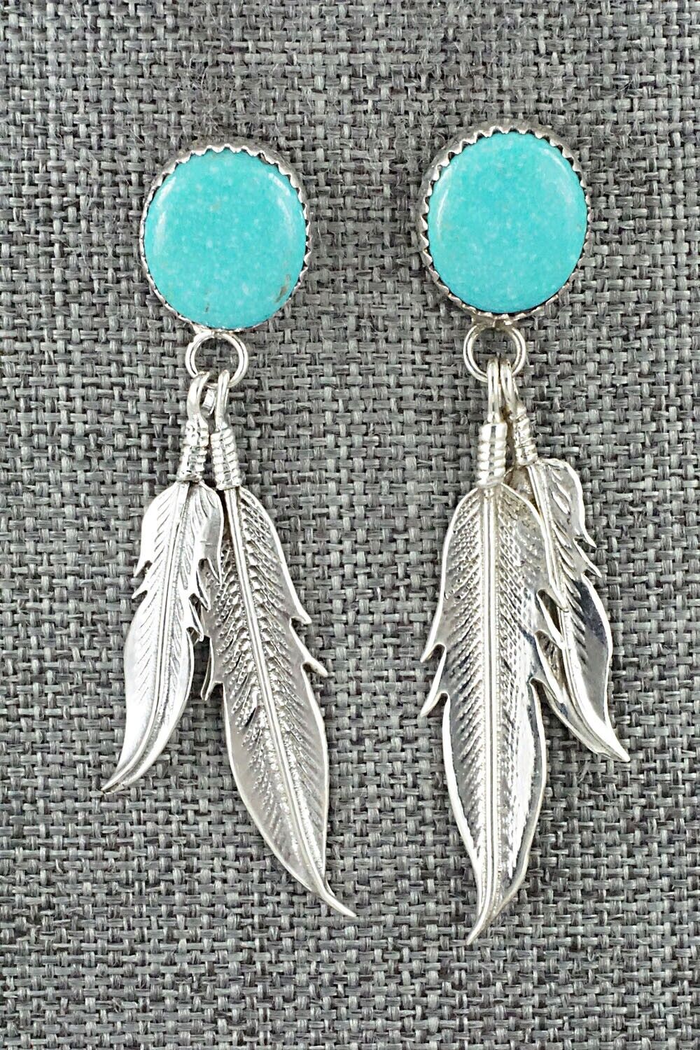 Turquoise & Sterling Silver Earrings - Letricia Largo