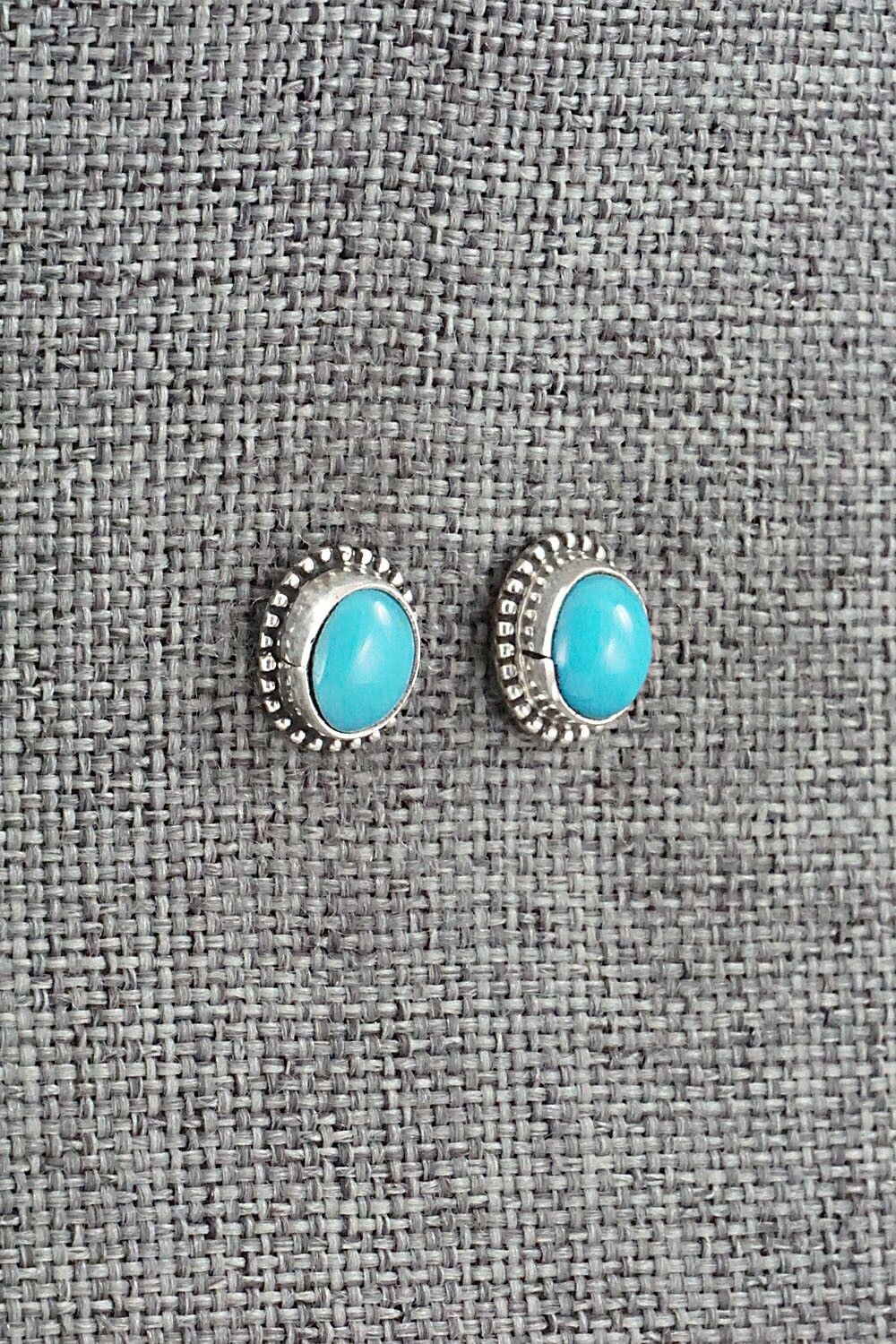 Turquoise & Sterling Silver Earrings - Rosemary Saunders