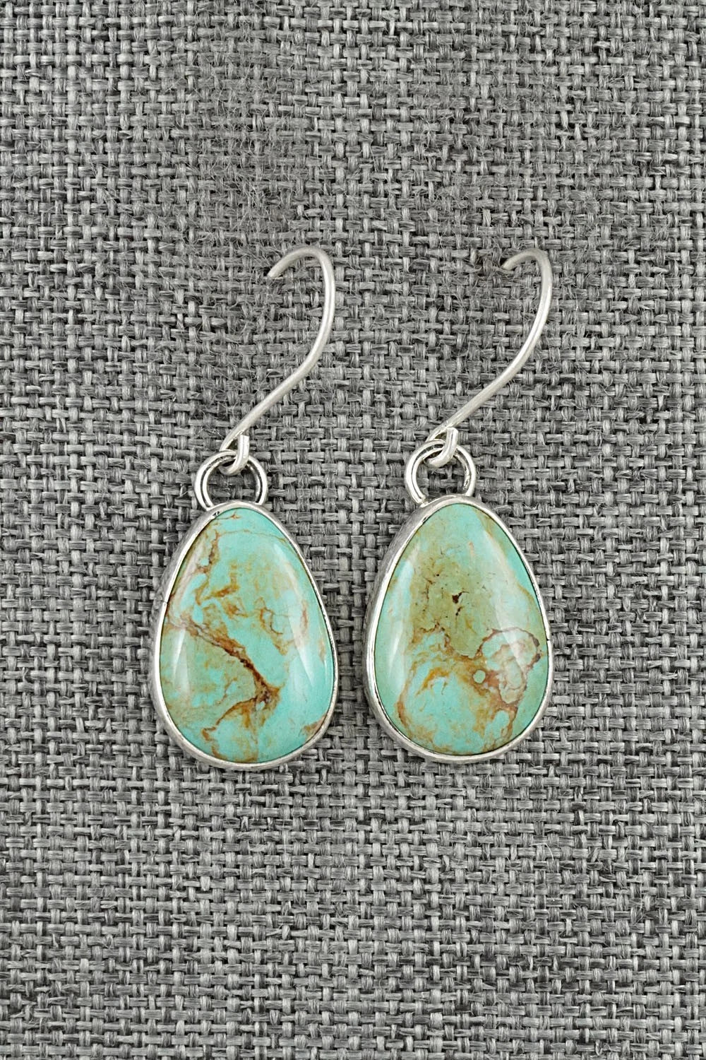 Turquoise & Sterling Silver Earrings - Eugene Gruber