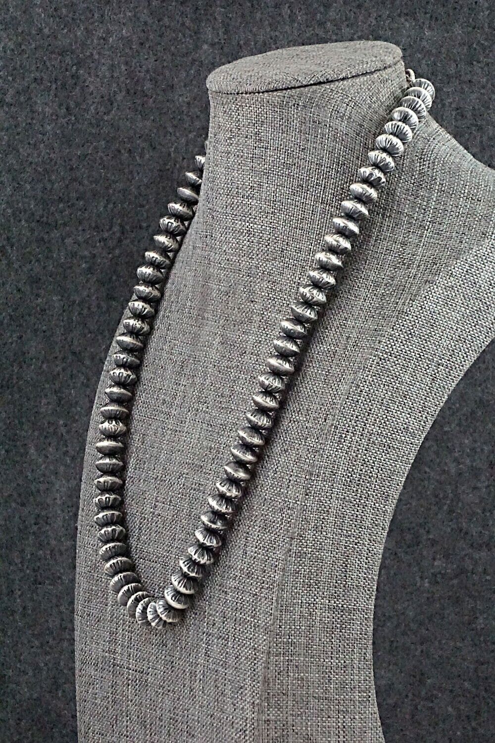 Sterling Silver Navajo Pearl Necklace 20" - Telisha Haley
