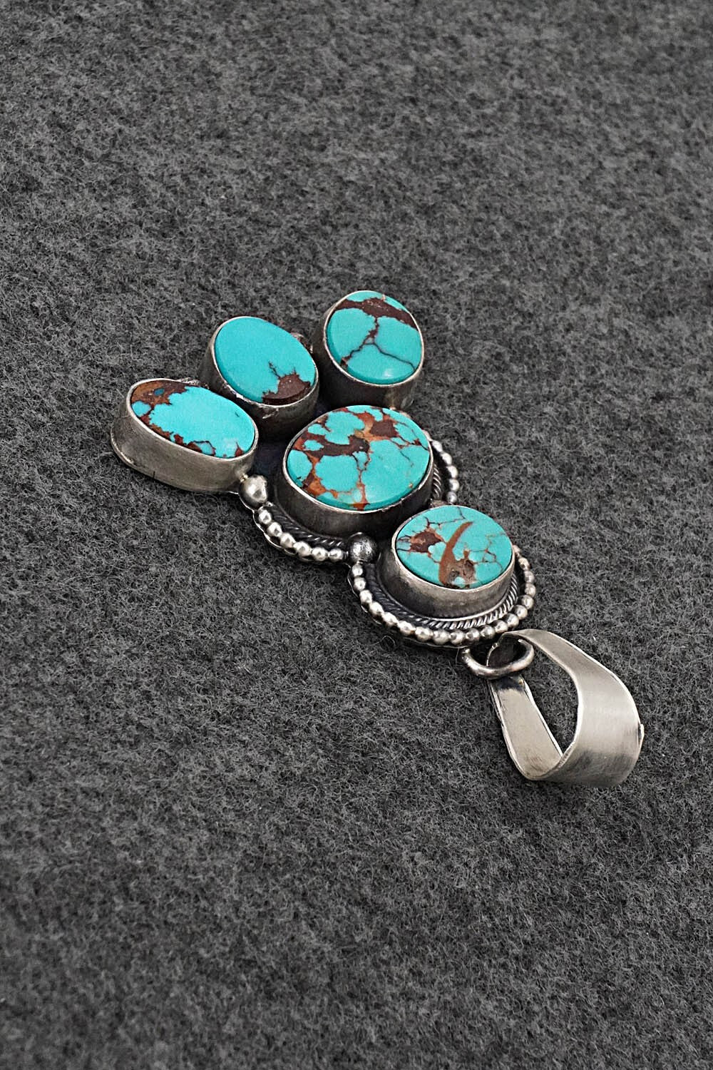 Turquoise & Sterling Silver Pendant - Darrin Livingston