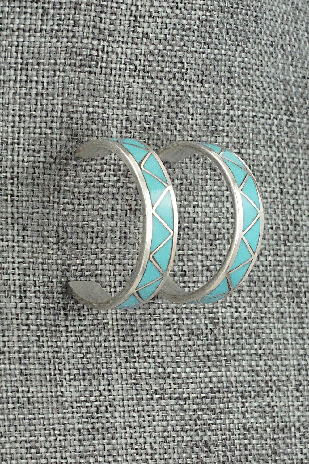 Turquoise & Sterling Silver Earrings - Claudine Haloo
