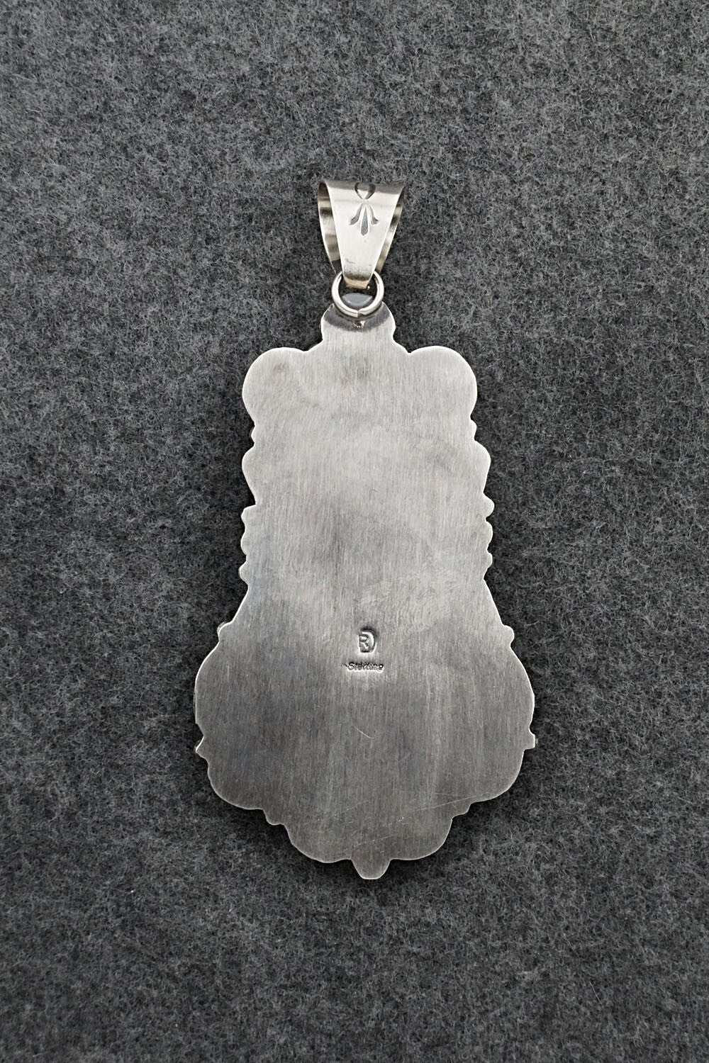 Turquoise & Sterling Silver Pendant - Raymond Delgarito
