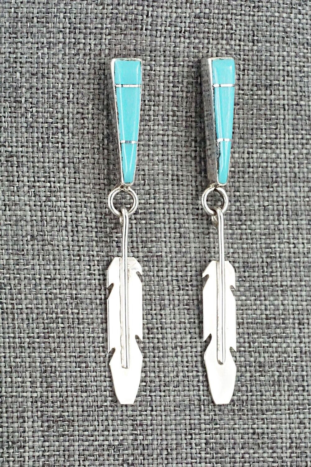 Turquoise & Sterling Silver Earrings - Terrance Panteah & Tammy Johnson