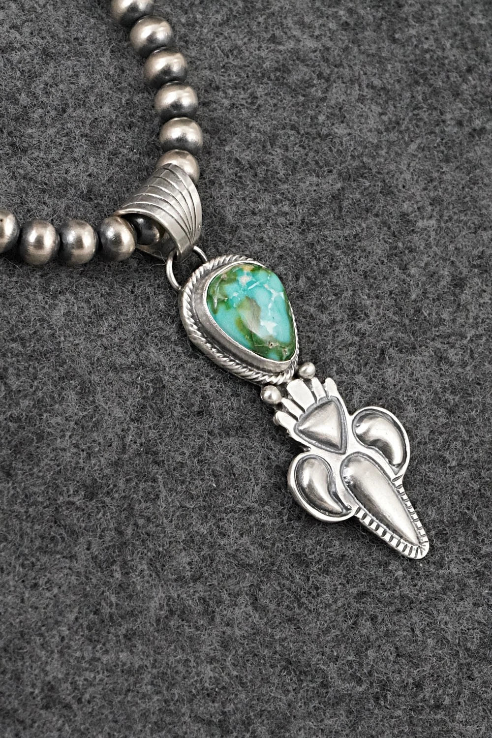Turquoise & Sterling Silver Necklace - Gary Shorty