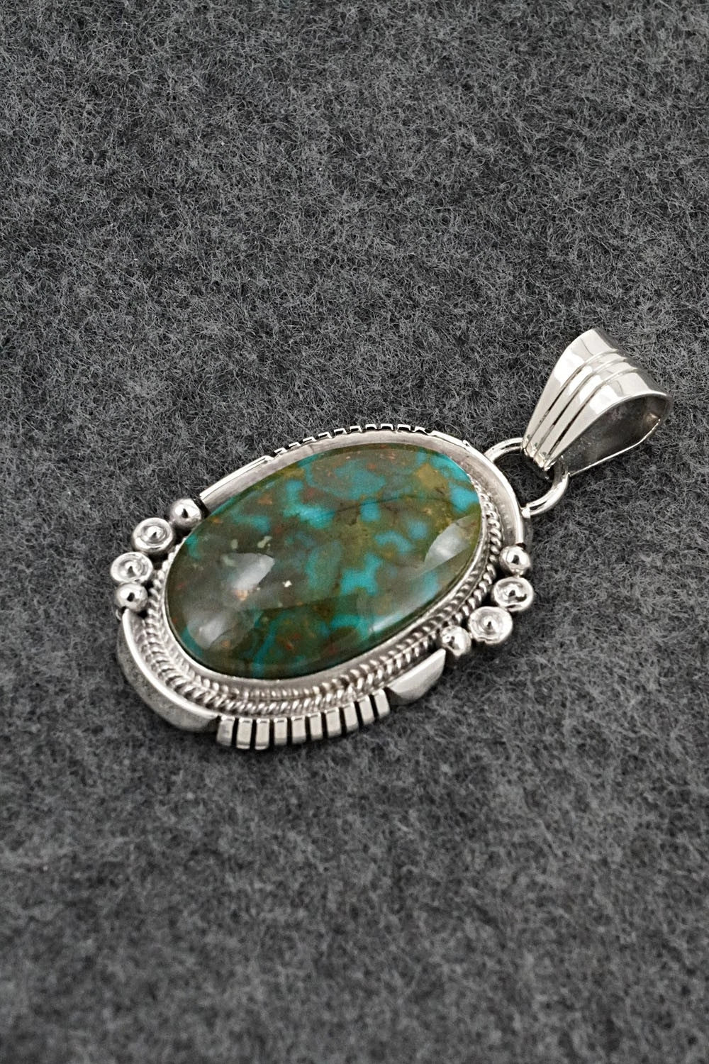 Turquoise & Sterling Silver Pendant - Daniel Benally