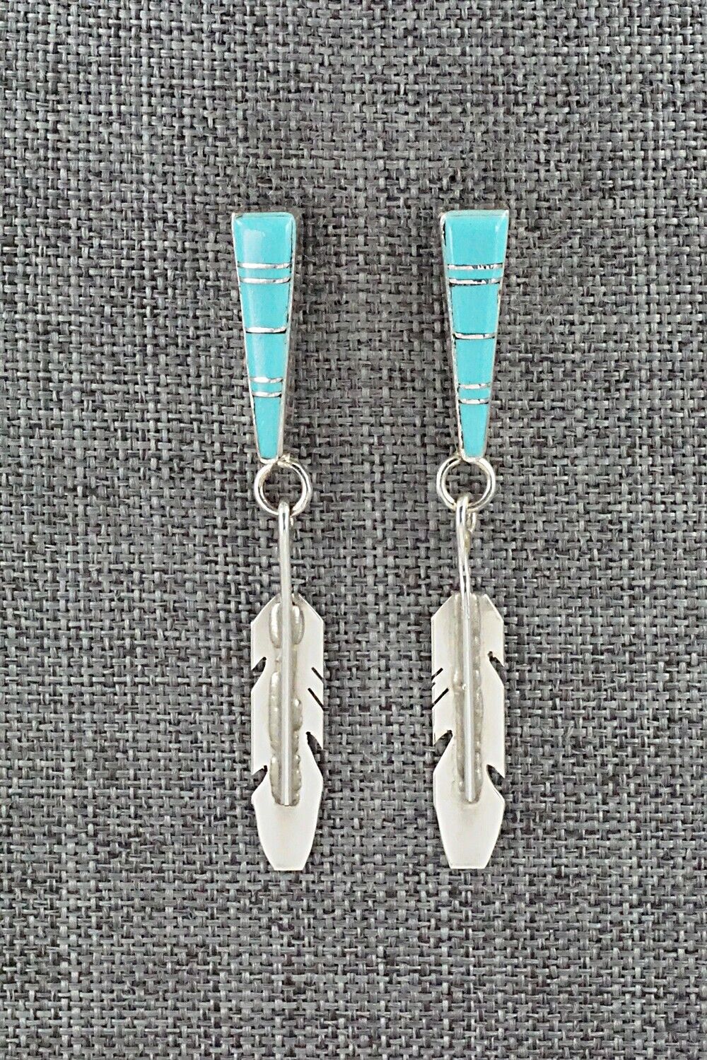 Turquoise & Sterling Silver Earrings - Terrance Panteah & Tammy Johnson