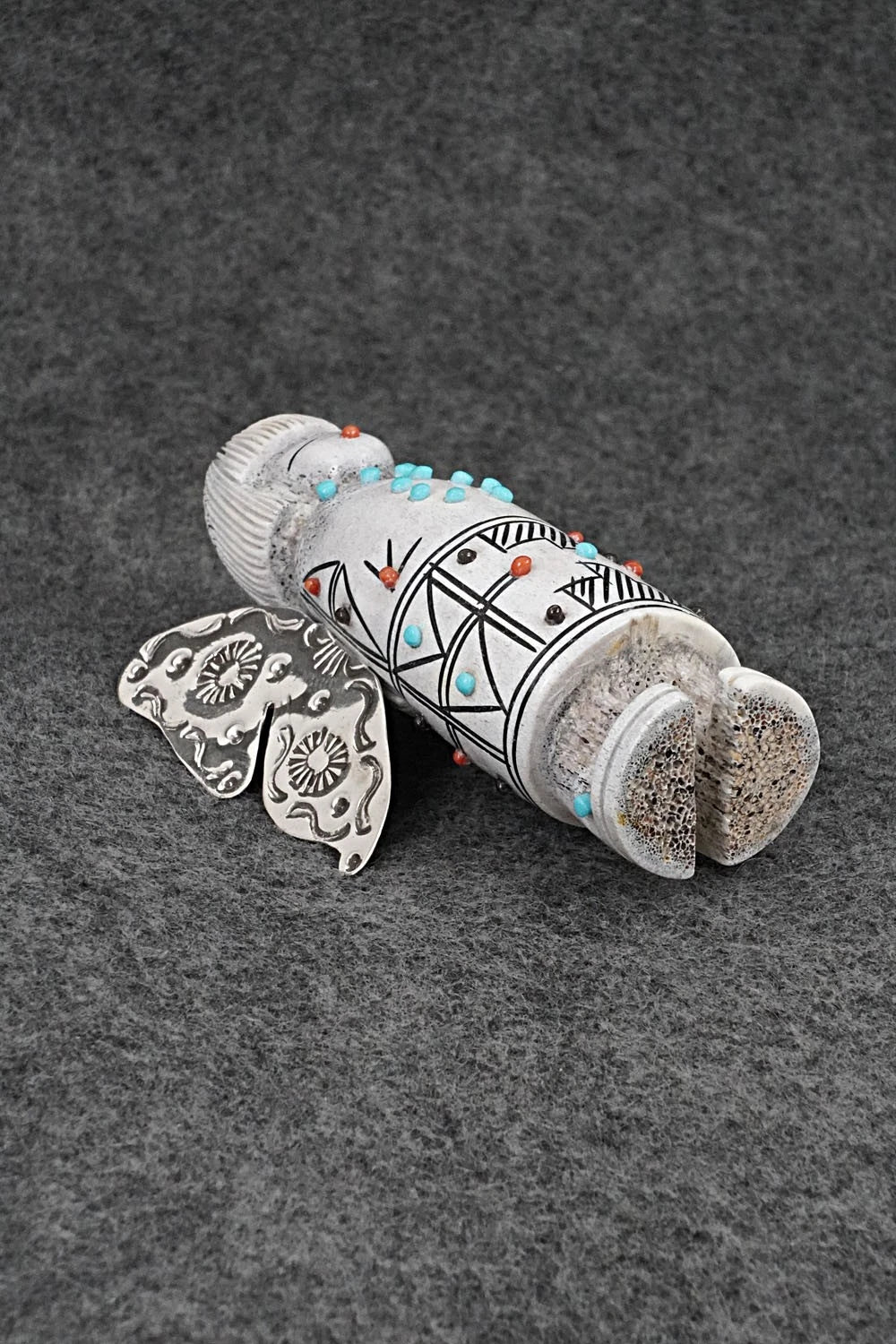 Butterfly Maiden Zuni Fetish Carving - Claudia Peina