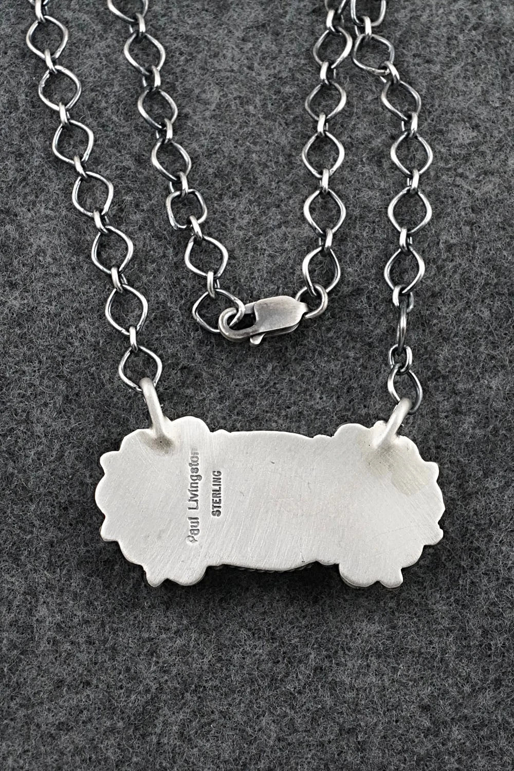 Turquoise & Sterling Silver Necklace - Paul Livingston