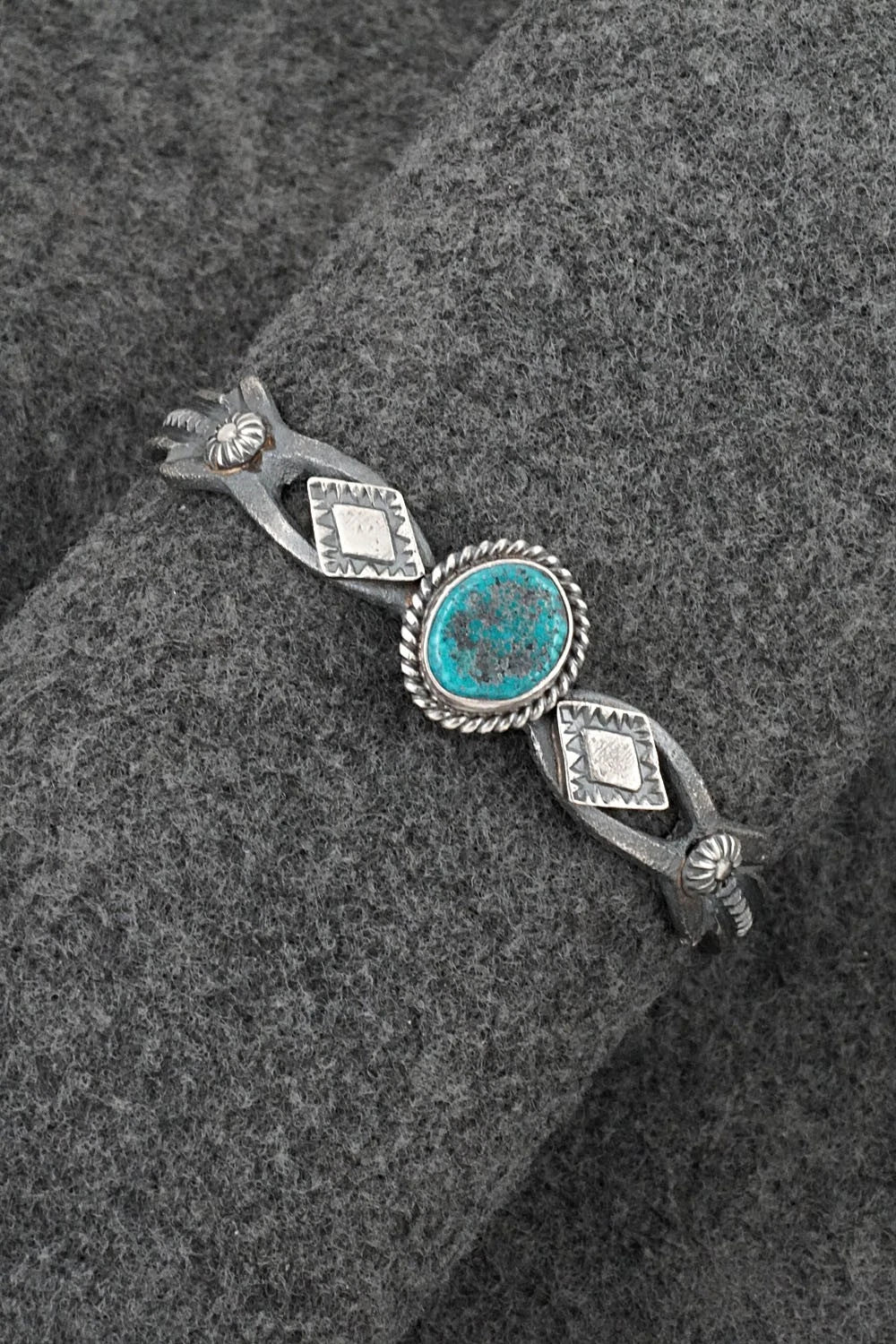 Turquoise & Sterling Silver Bracelet - Kevin Billah