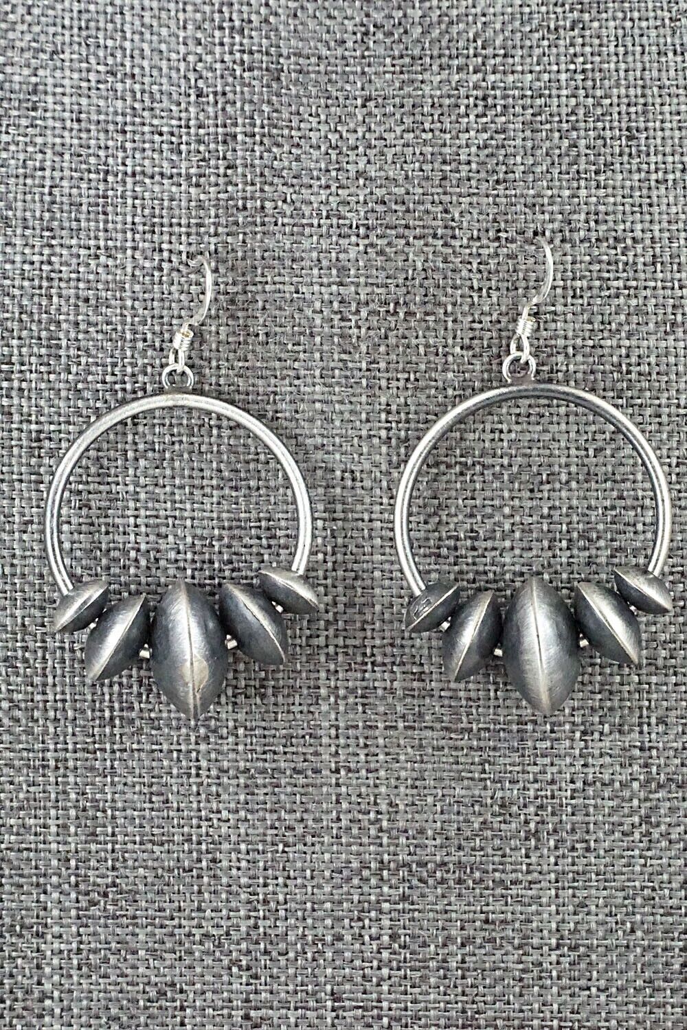 Sterling Silver Navajo Pearl Earrings - Preston Haley