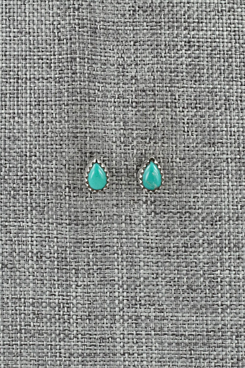 Turquoise & Sterling Silver Earrings - Gerald Joe
