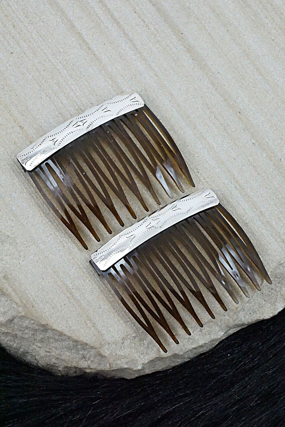 Sterling Silver Hair Combs - Randall Dalgai