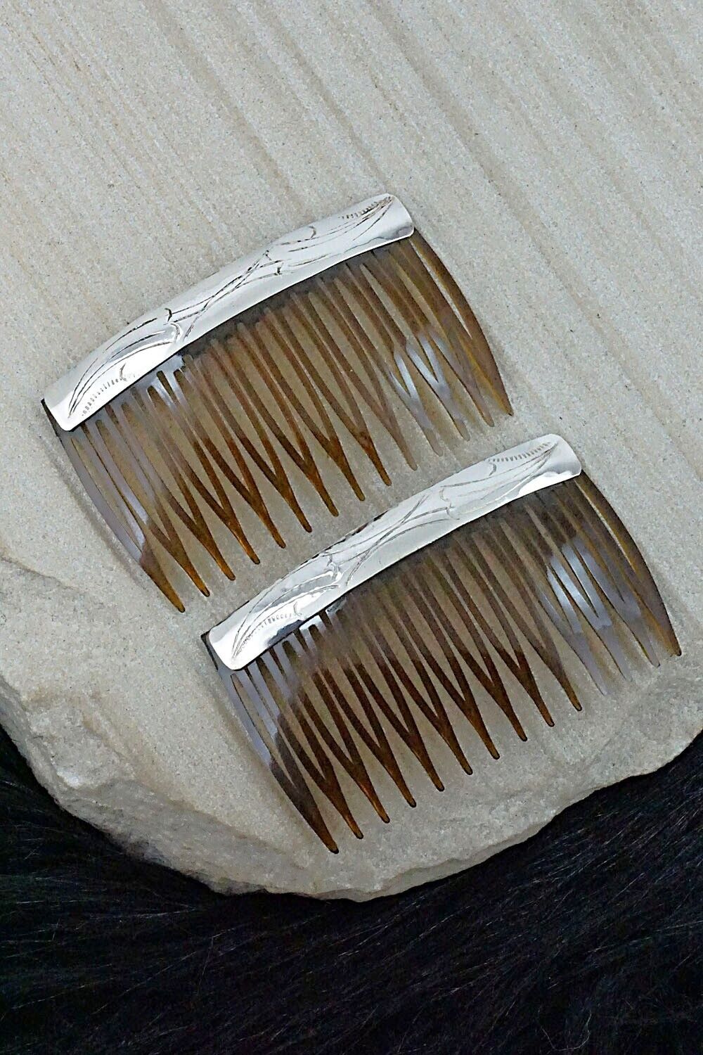 Sterling Silver Hair Combs - Randall Dalgai