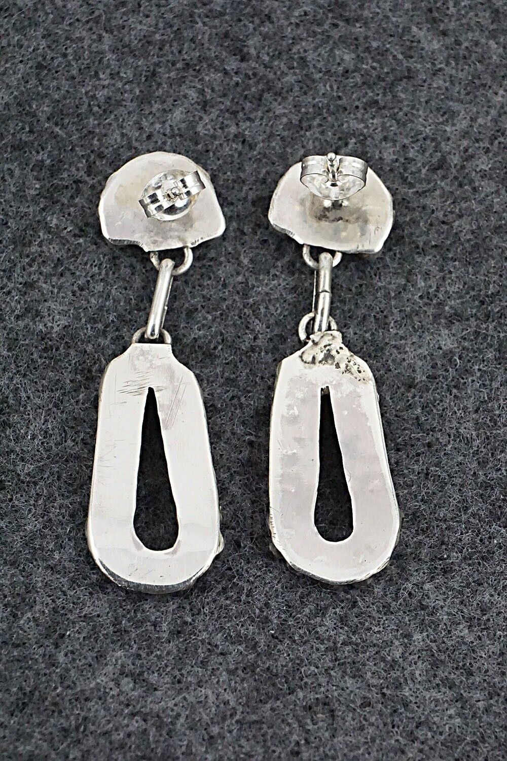 Turquoise & Sterling Silver Earrings - Randy Hooee