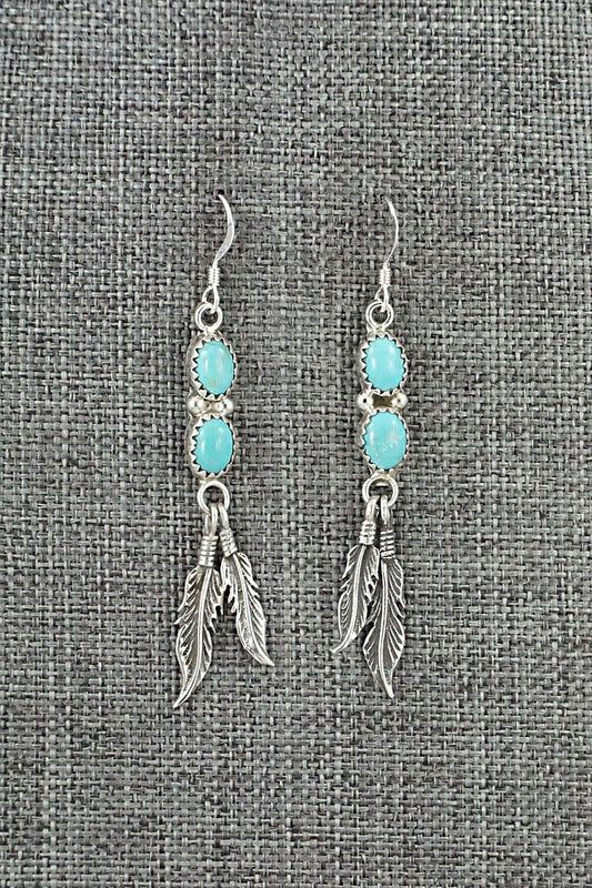 Turquoise & Sterling Silver Earrings - Annie Spencer