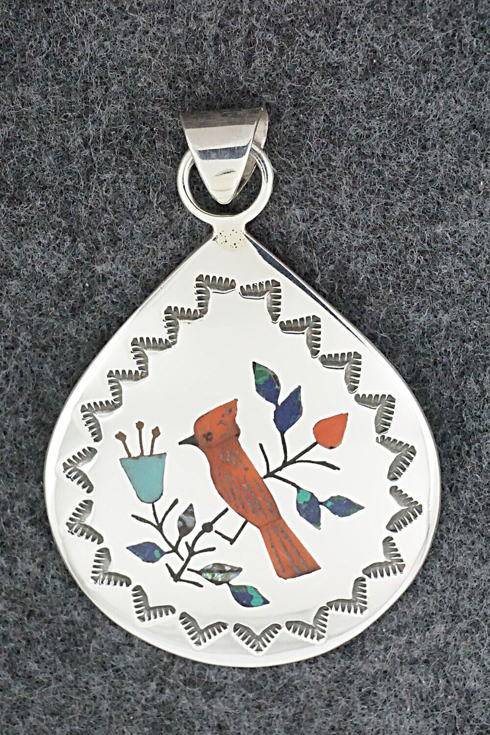 Multi Stone & Sterling Silver Pendant - Raymond Boyd