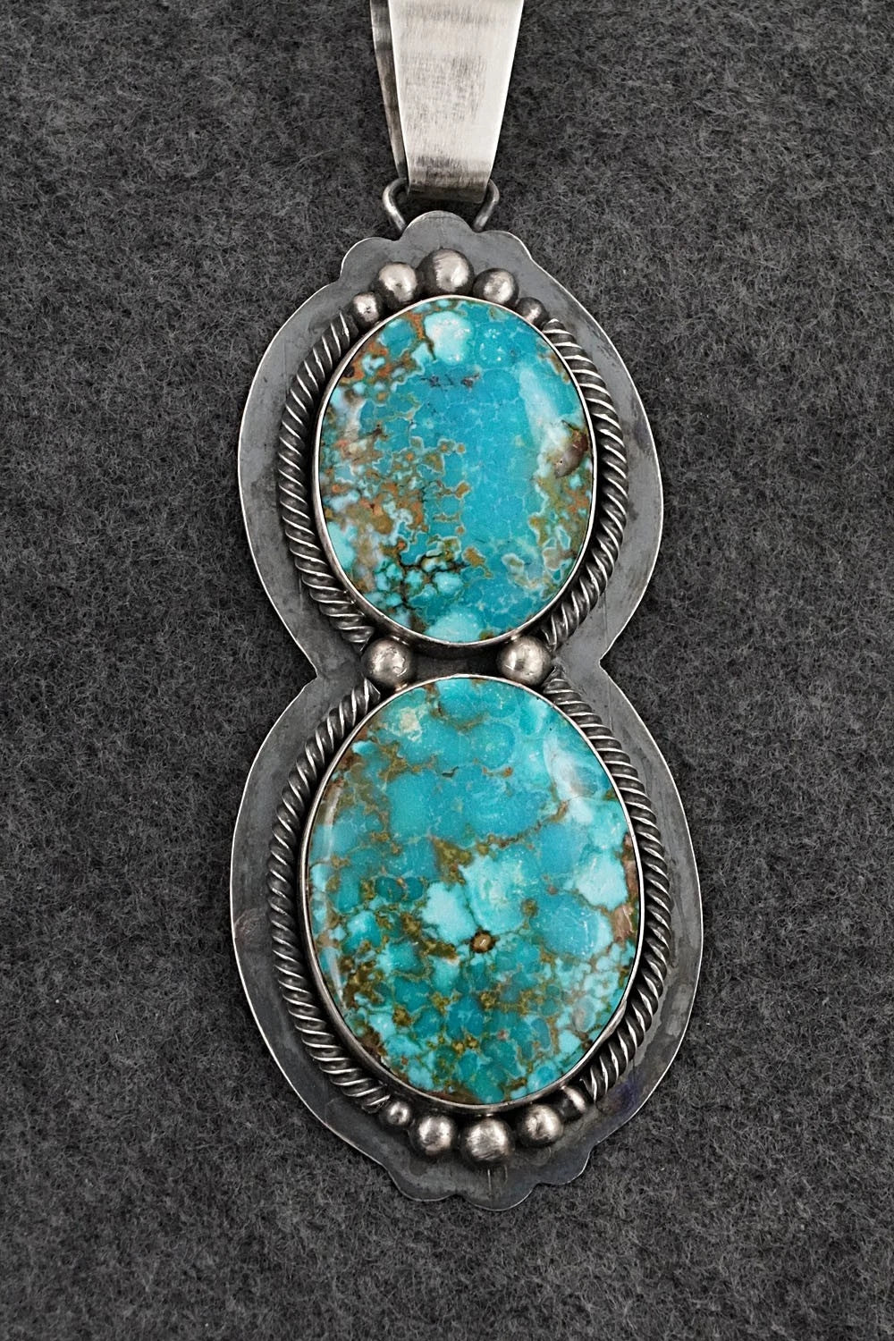 Turquoise & Sterling Silver Pendant - Paul Livingston