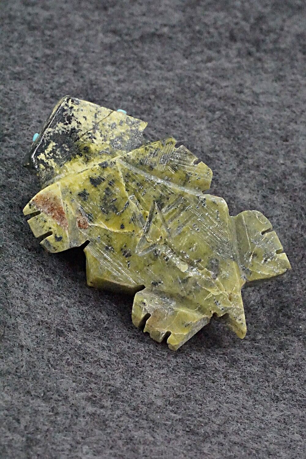 Horned Toad Zuni Fetish Carving - Carl Etsate