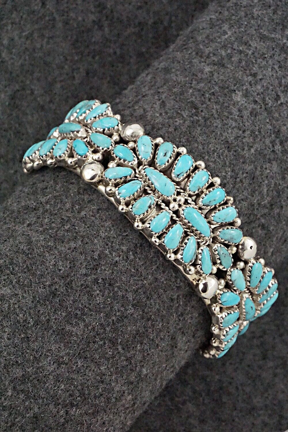 Turquoise & Sterling Silver Bracelet - Jaz Wilson