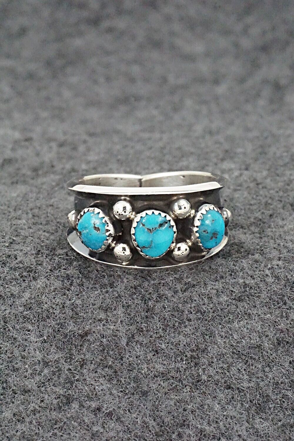 Turquoise & Sterling Silver Ring - Paul Largo - Size 10