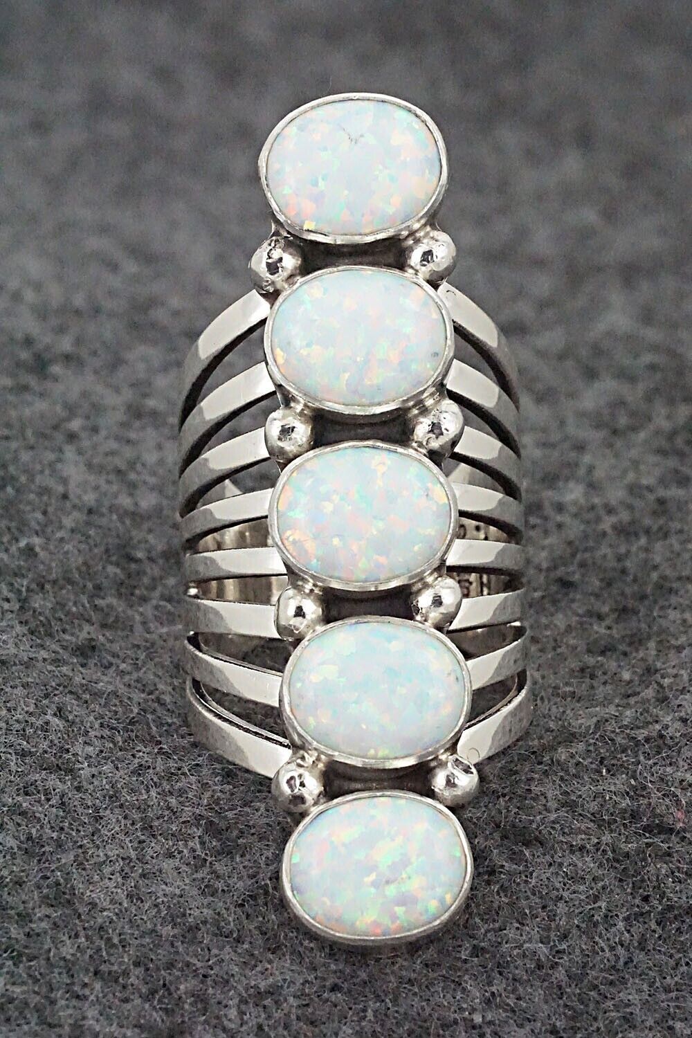 Opalite & Sterling Silver Ring - Thomas Yazzie - Size 7
