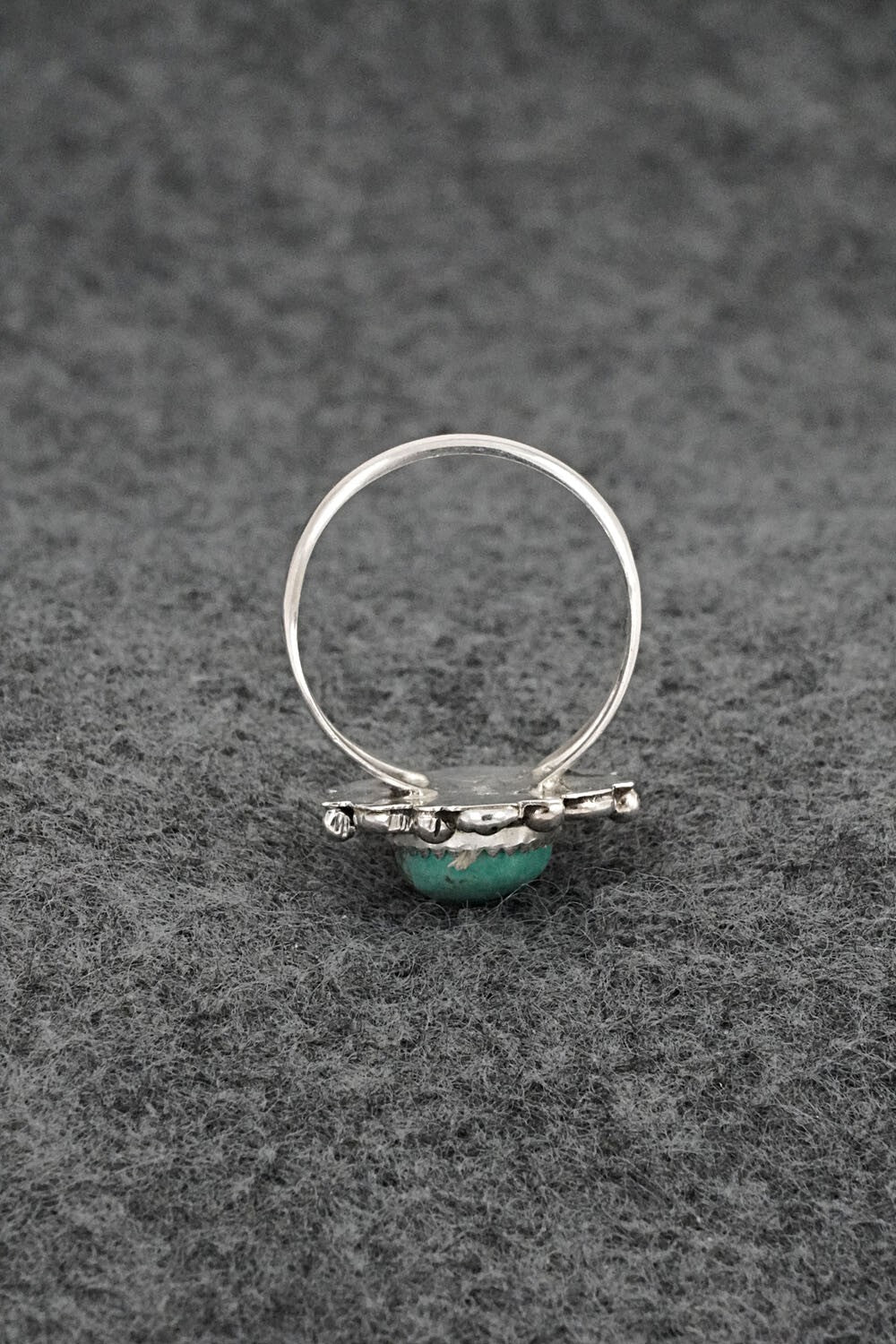 Turquoise & Sterling Silver Ring - Frieda Martinez - Size 7.25