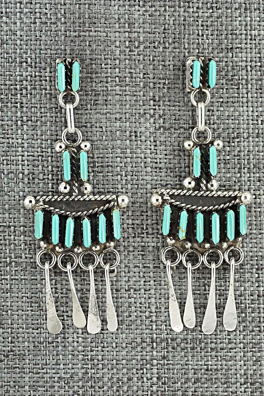 Turquoise & Sterling Silver Earrings - Michelle Peina