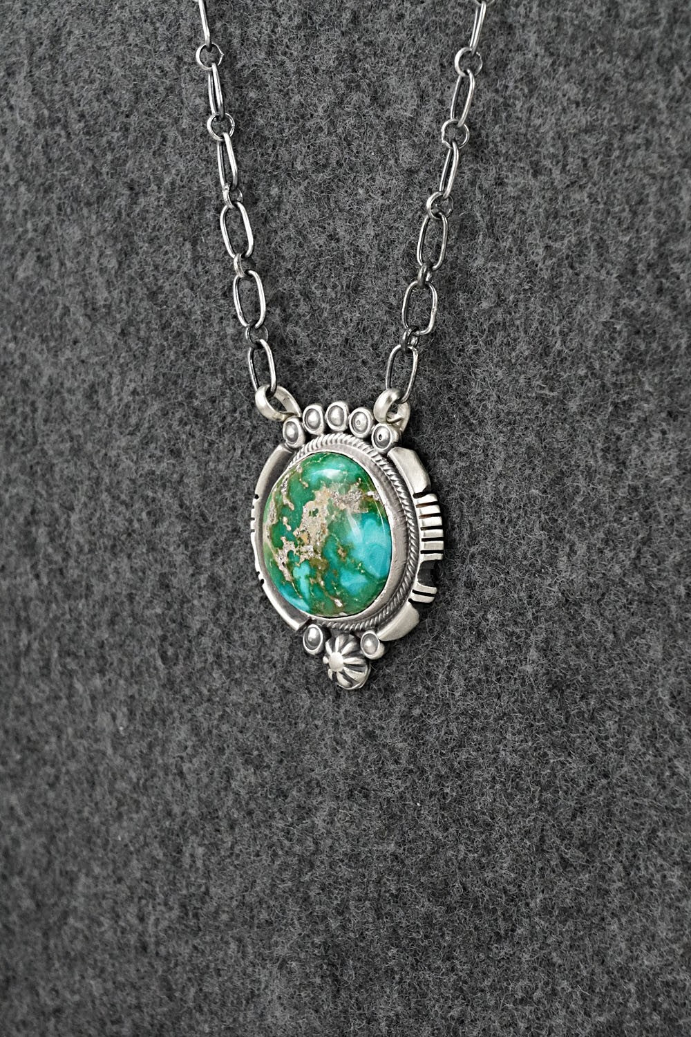 Turquoise & Sterling Silver Necklace - Daniel Benally