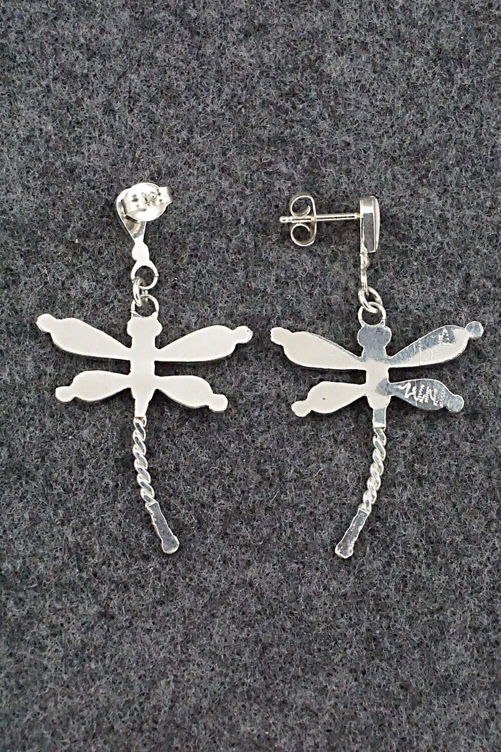 Opalite & Sterling Silver Earrings - Lyndon Ahiyite