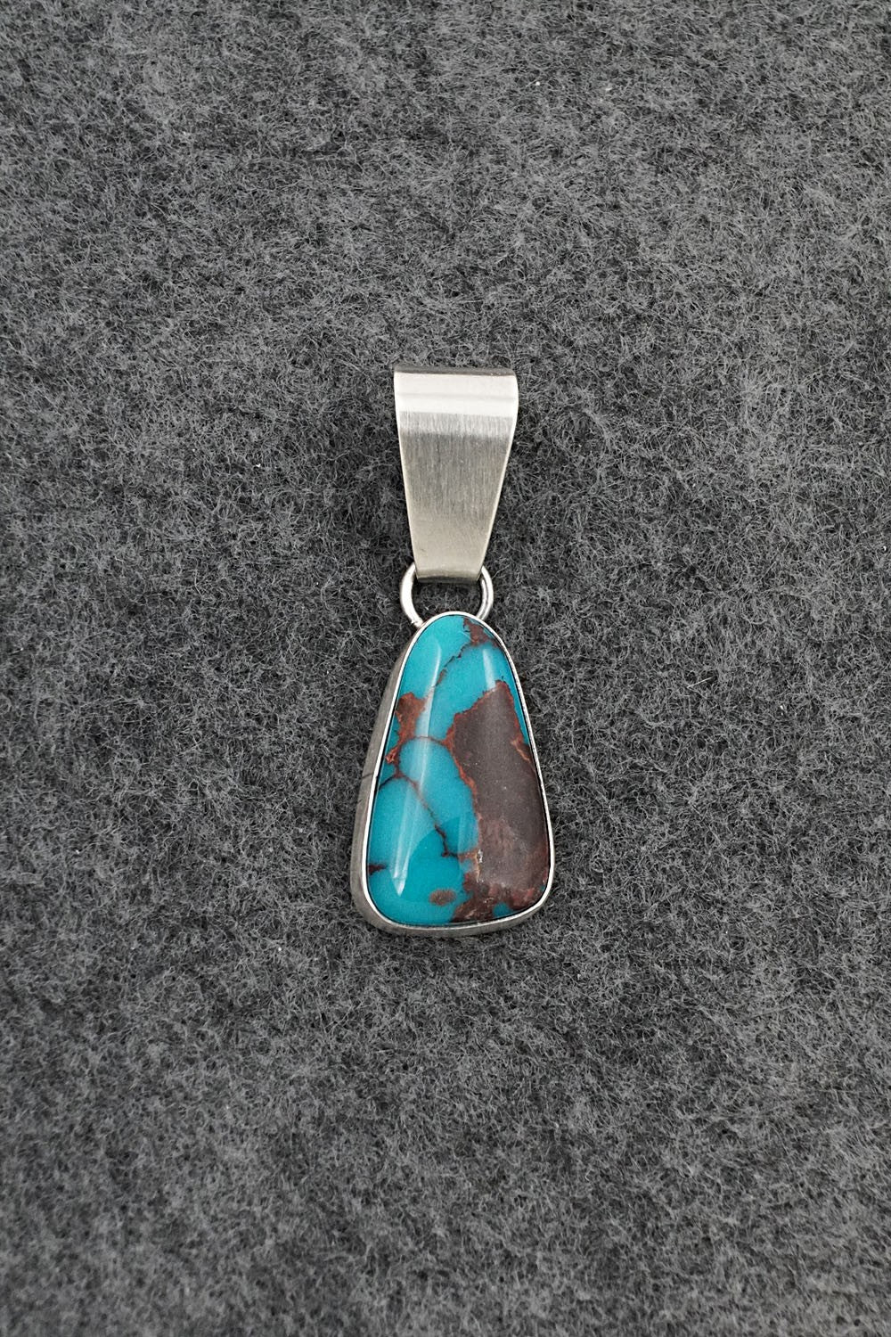 Turquoise & Sterling Silver Pendant - Rena Begay