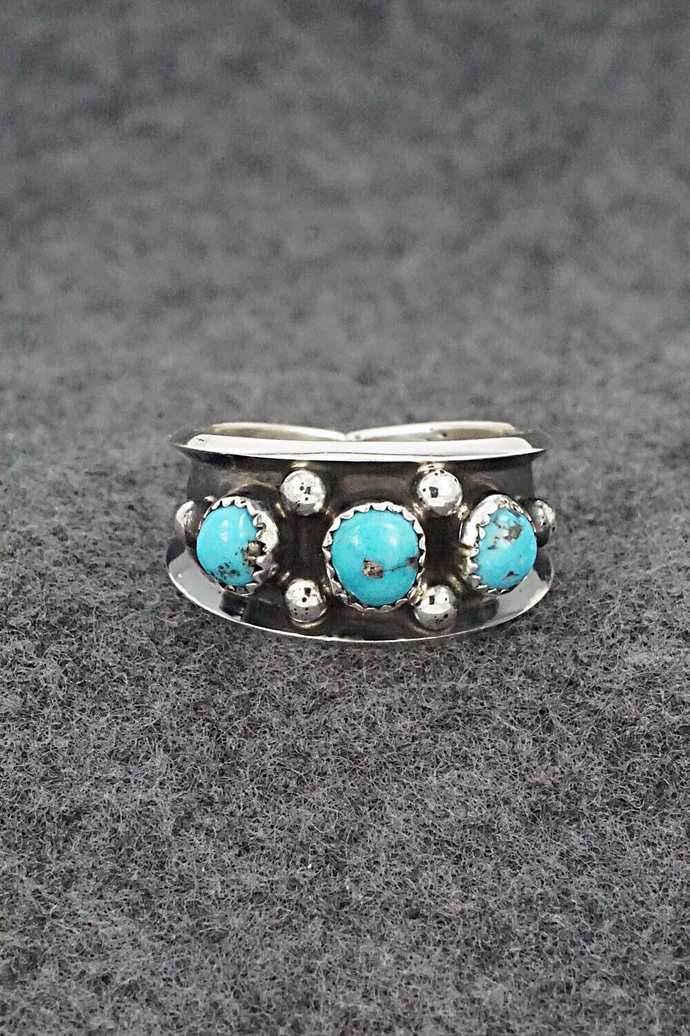 Turquoise & Sterling Silver Ring - Paul Largo - Size 10