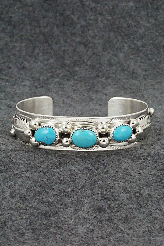 Turquoise & Sterling Silver Bracelet - Wilbur Myers