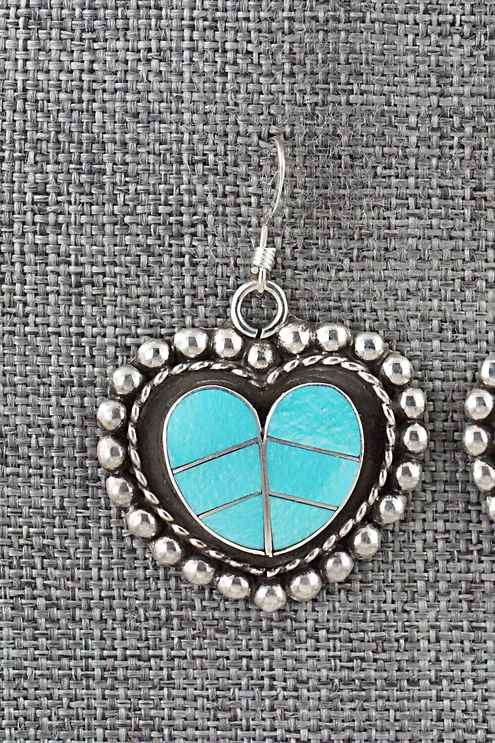 Turquoise & Sterling Silver Earrings - Faye Lowsayatee