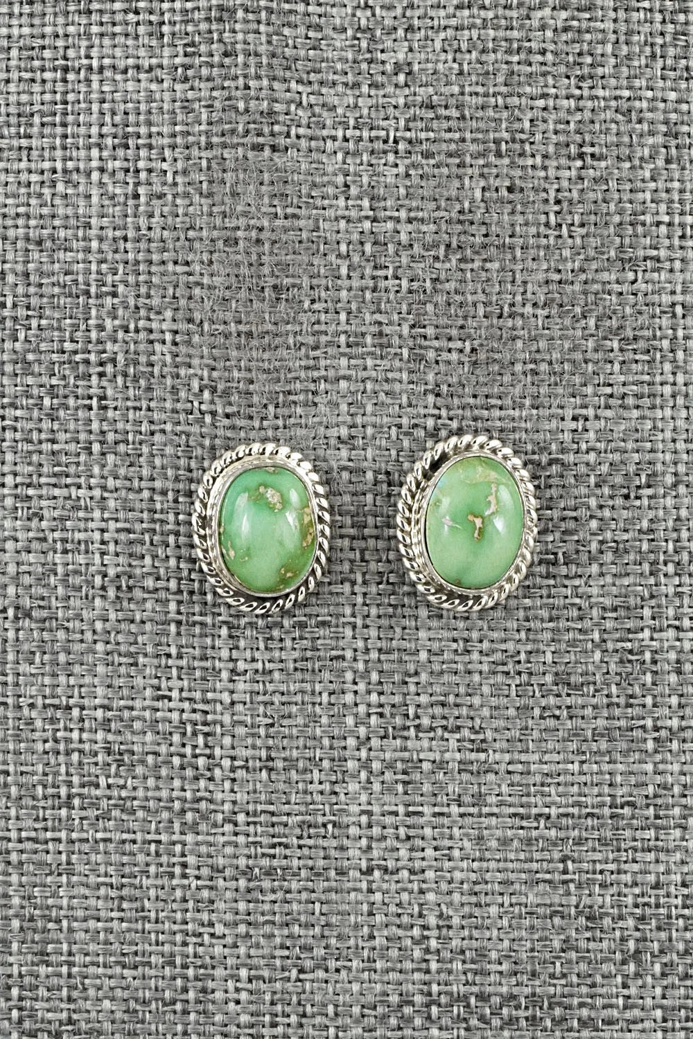 Turquoise & Sterling Silver Earrings - Eugene Gruber
