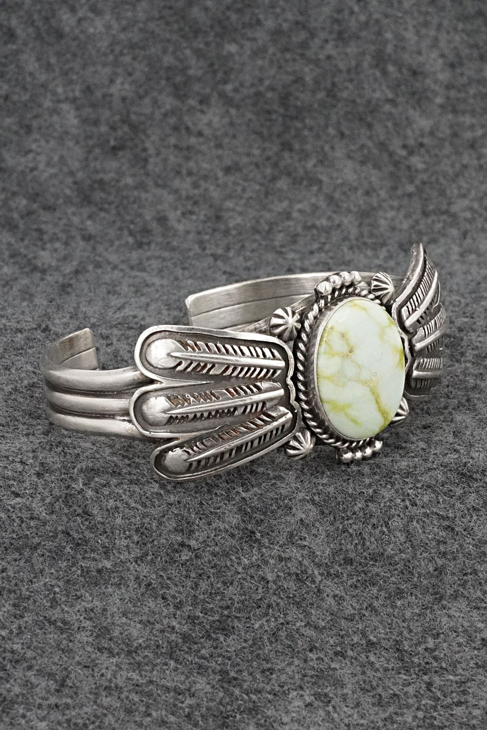 Variscite & Sterling Silver Bracelet - Daniel Benally
