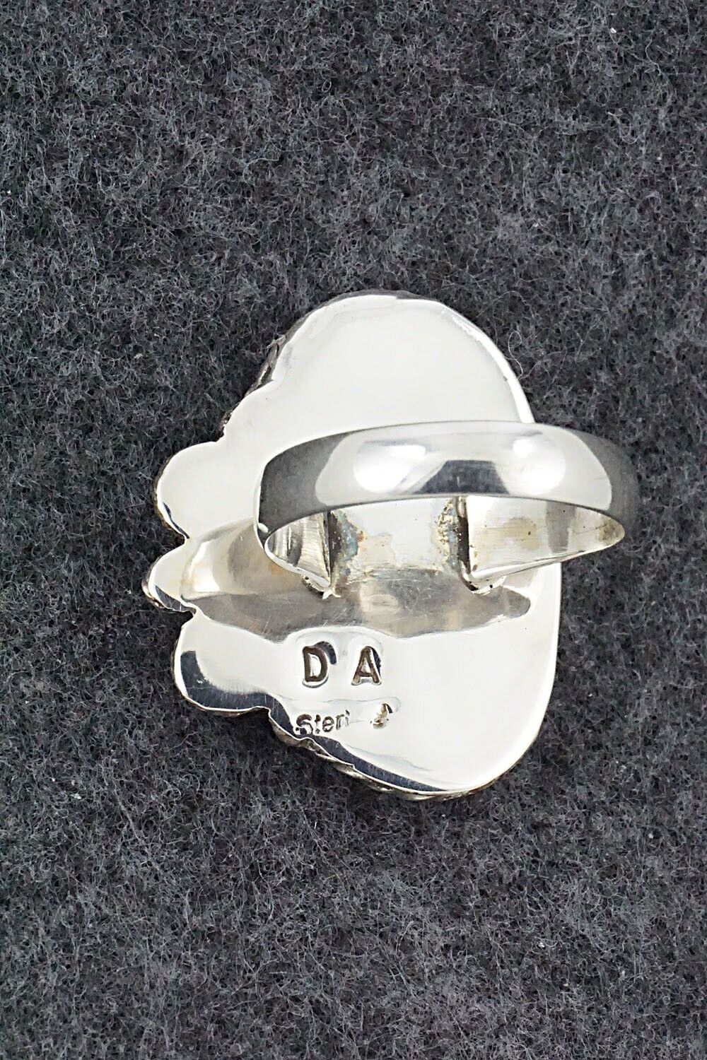 Turquoise & Sterling Silver Ring - Delbert Arviso - Size 8.75
