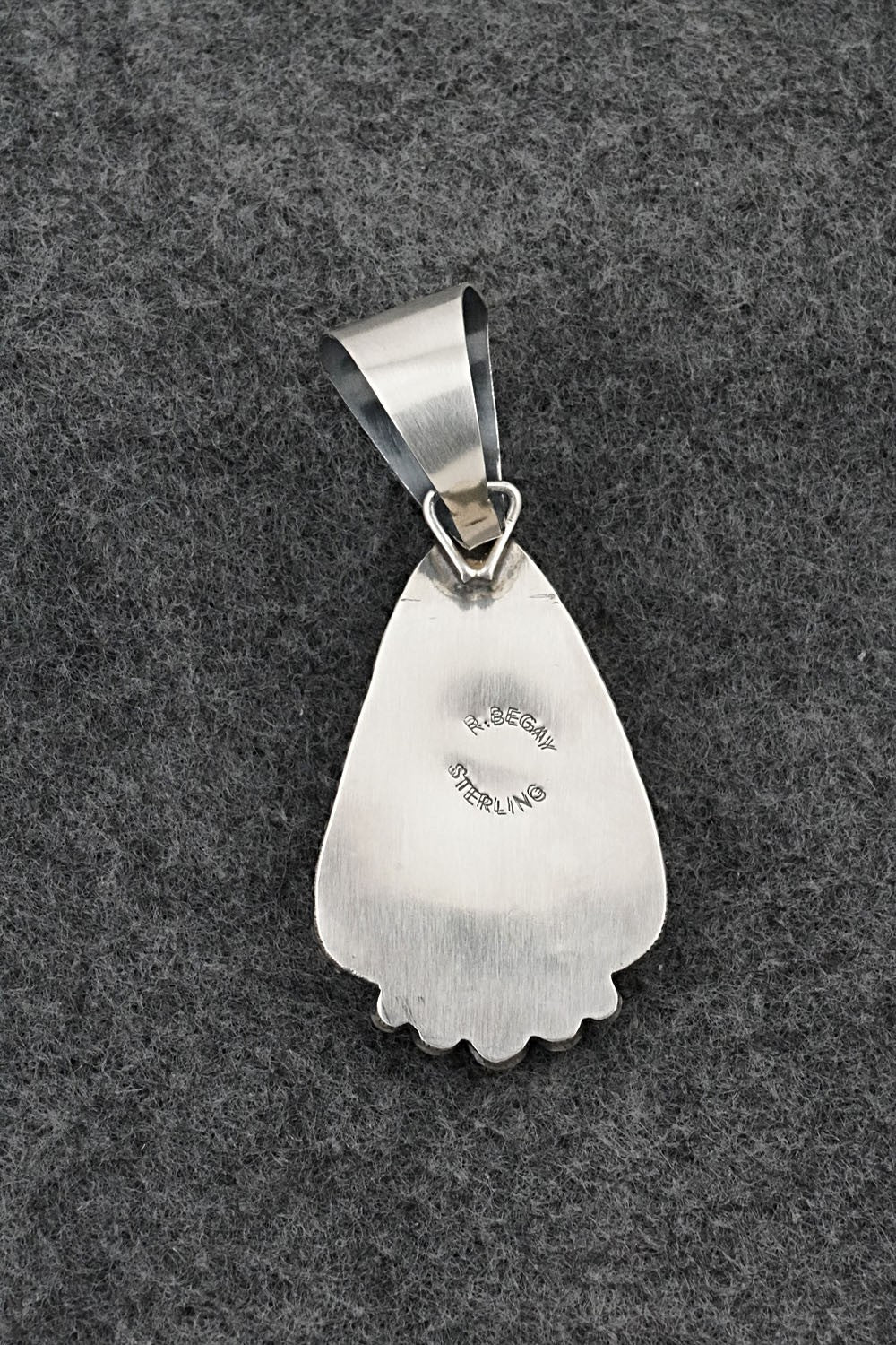 Turquoise & Sterling Silver Pendant - Rena Begay