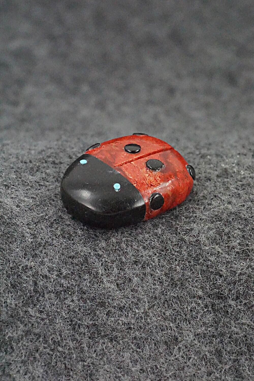 Ladybug Zuni Fetish Carving - Reynold Lunasee