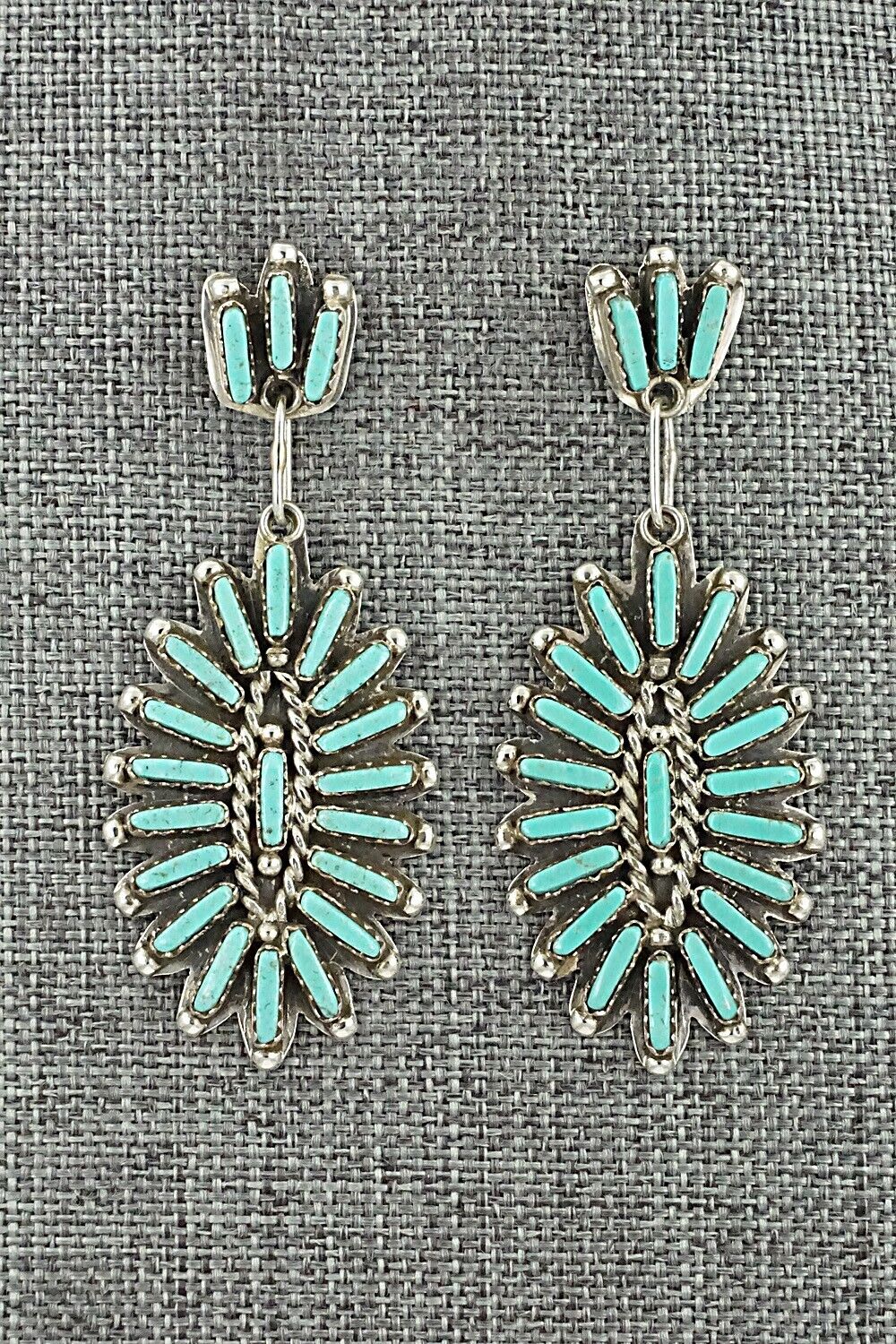 Turquoise & Sterling Silver Earrings - Charlie John