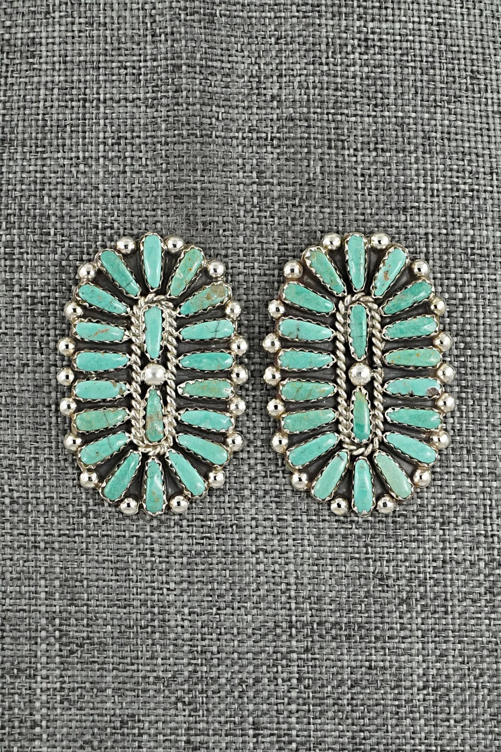 Turquoise & Sterling Silver Earrings - Philena Byjoe
