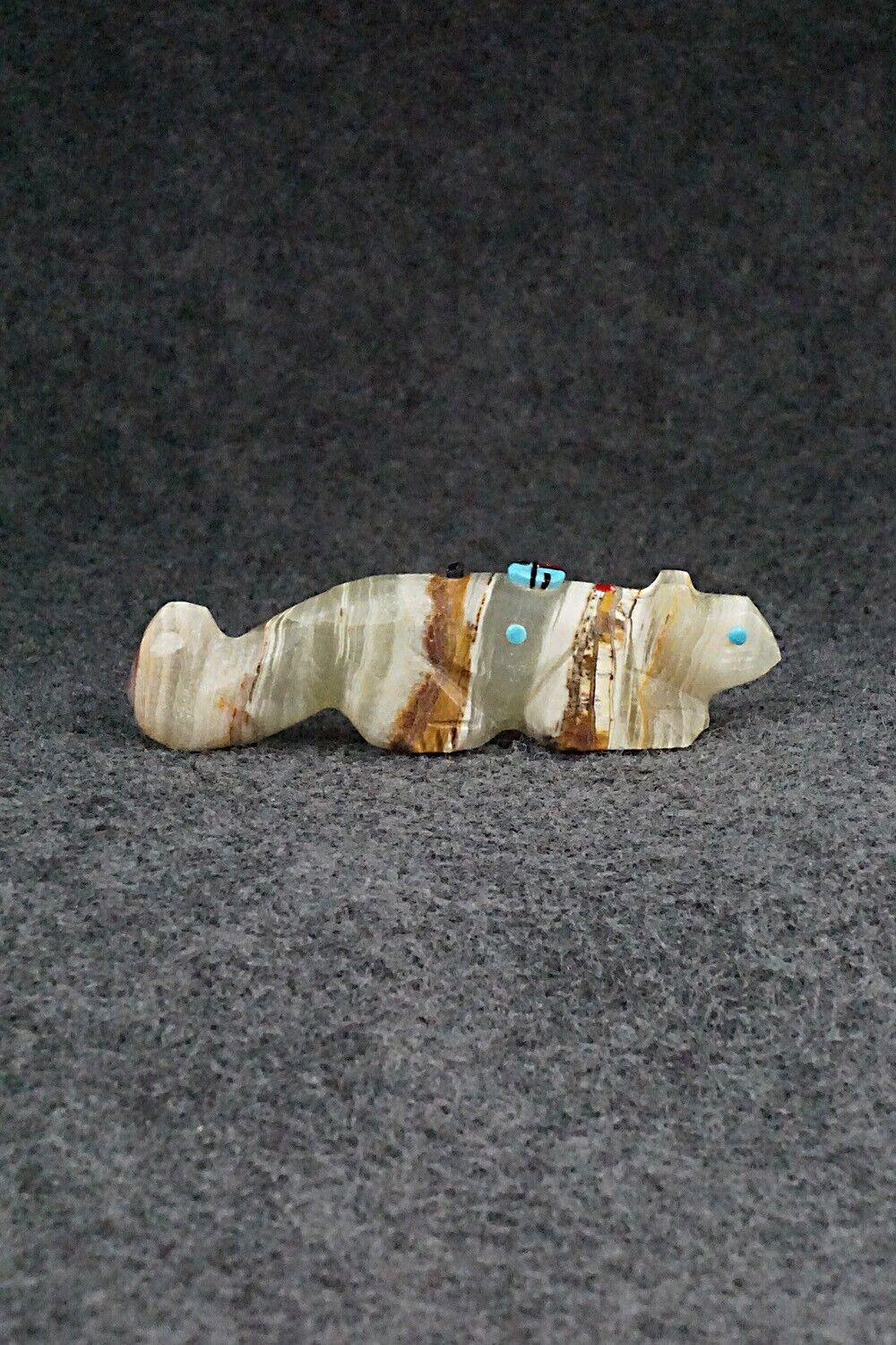 Mountain Lion Zuni Fetish Carving - Danette Laate