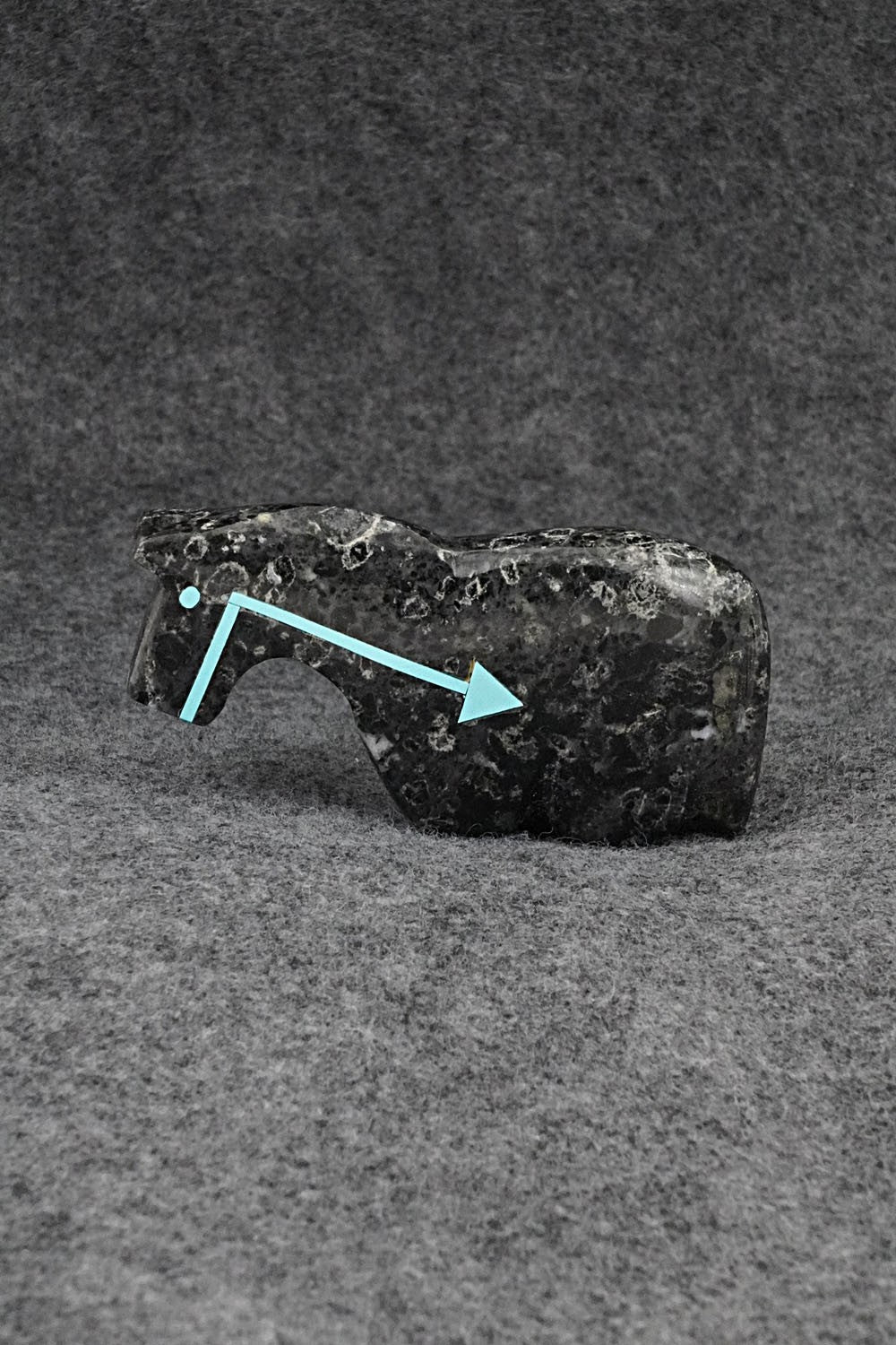 Horse Zuni Fetish Carving - Bernard Laiwakete