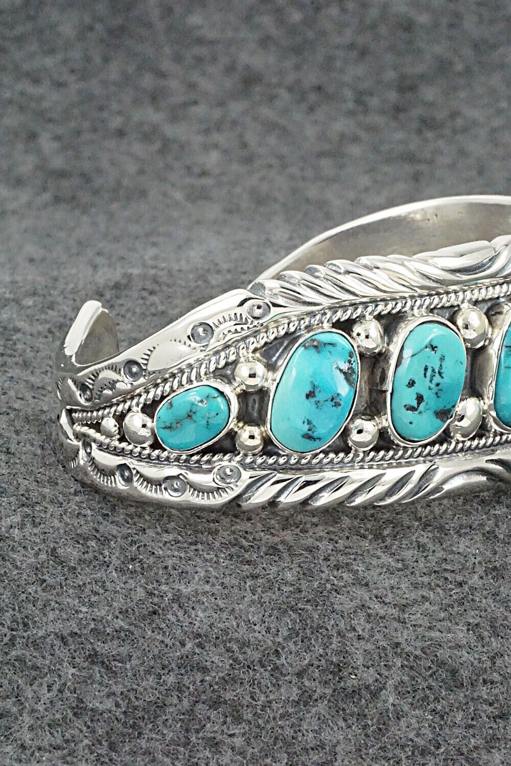 Turquoise & Sterling Silver Bracelet - Tommy Moore