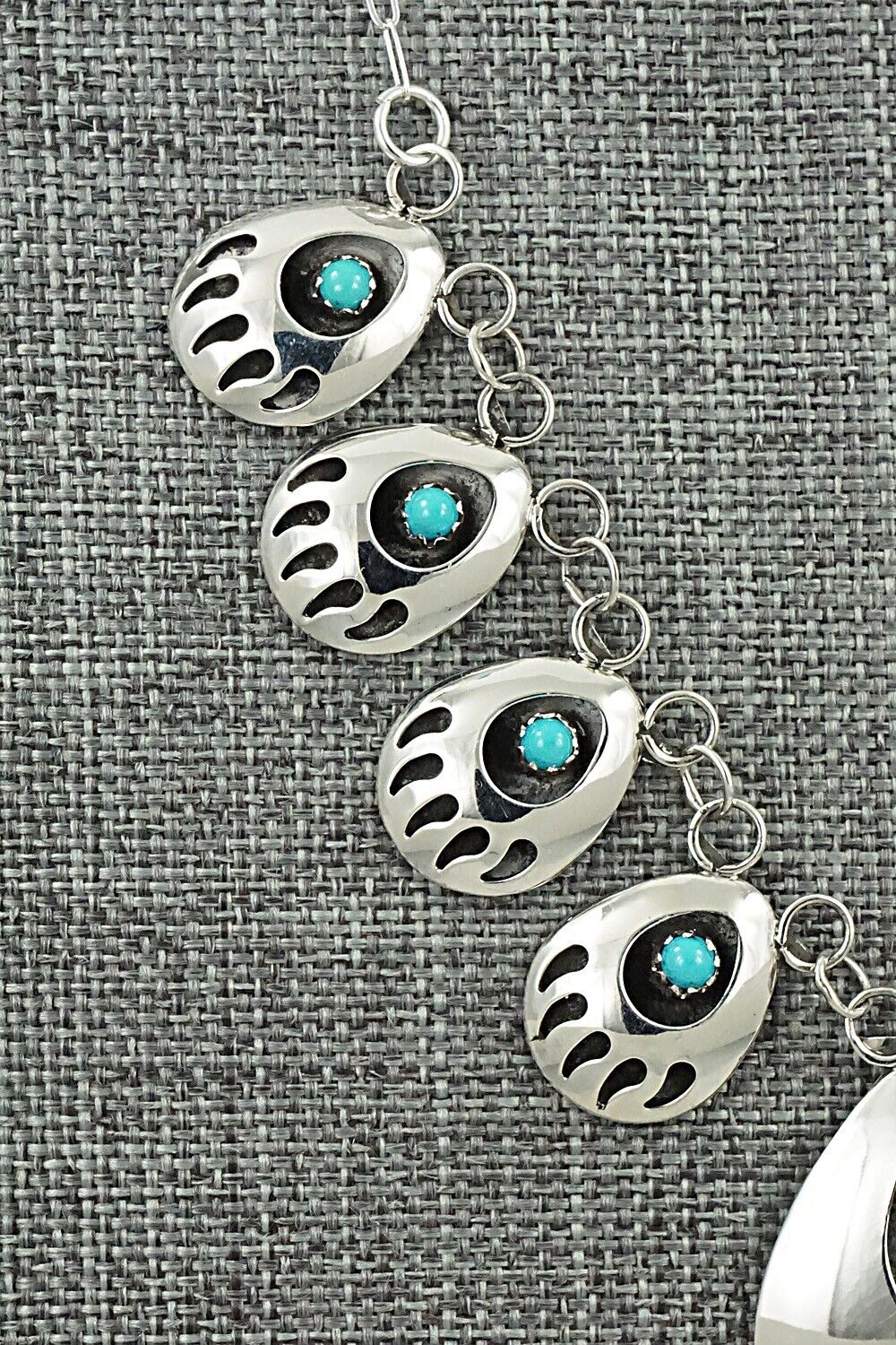 Turquoise & Sterling Silver Necklace - Leroy Parker